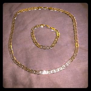 San Tropez Gold Chain & Bracelet